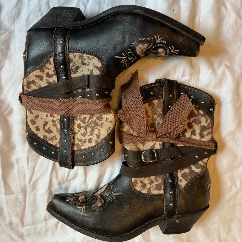 Rockin Country Women's Leather Boots - Brown